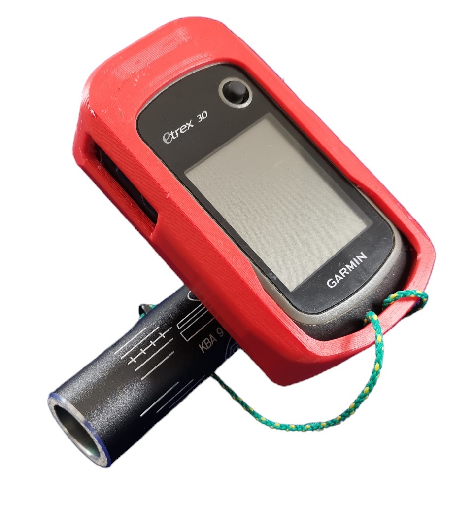 Support Guidon Vélo Pour GPS Garmin (Oregon, ETrex, GPSMap 62) - Avec Attaches De Câble - Noir
